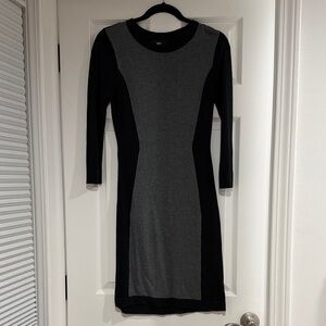Mossimo Supply Co. Black and Gray Long Sleeve Sweater Dress